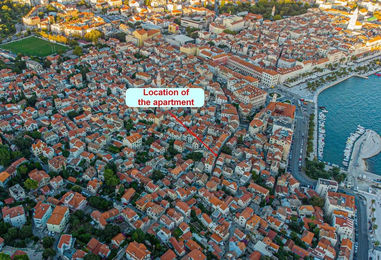 아파트 Apt At Premium Location In Split 1 Min To Sea